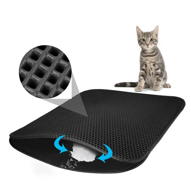 Cat Litter Mat Waterproof Double Layer