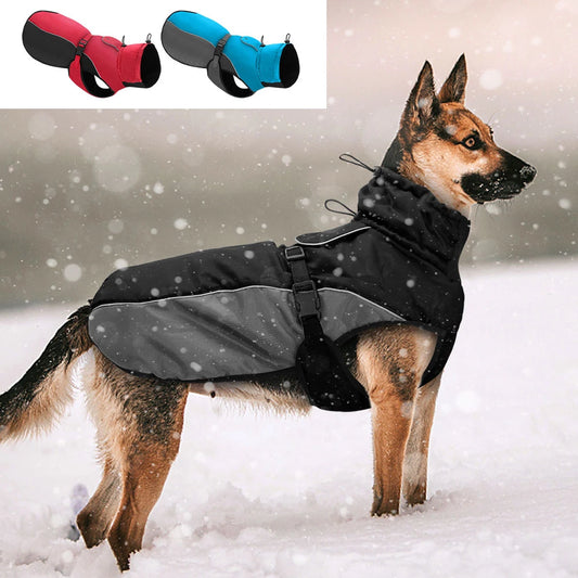 Waterproof Big Dog Coat Reflective Raincoat