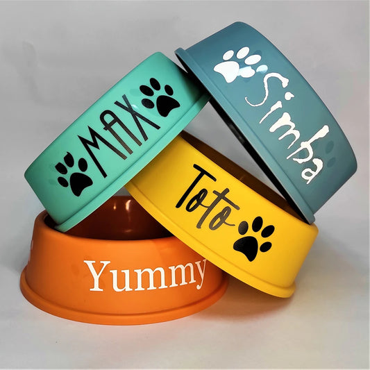 Personalized Printed Dog Food Bowl Plastic