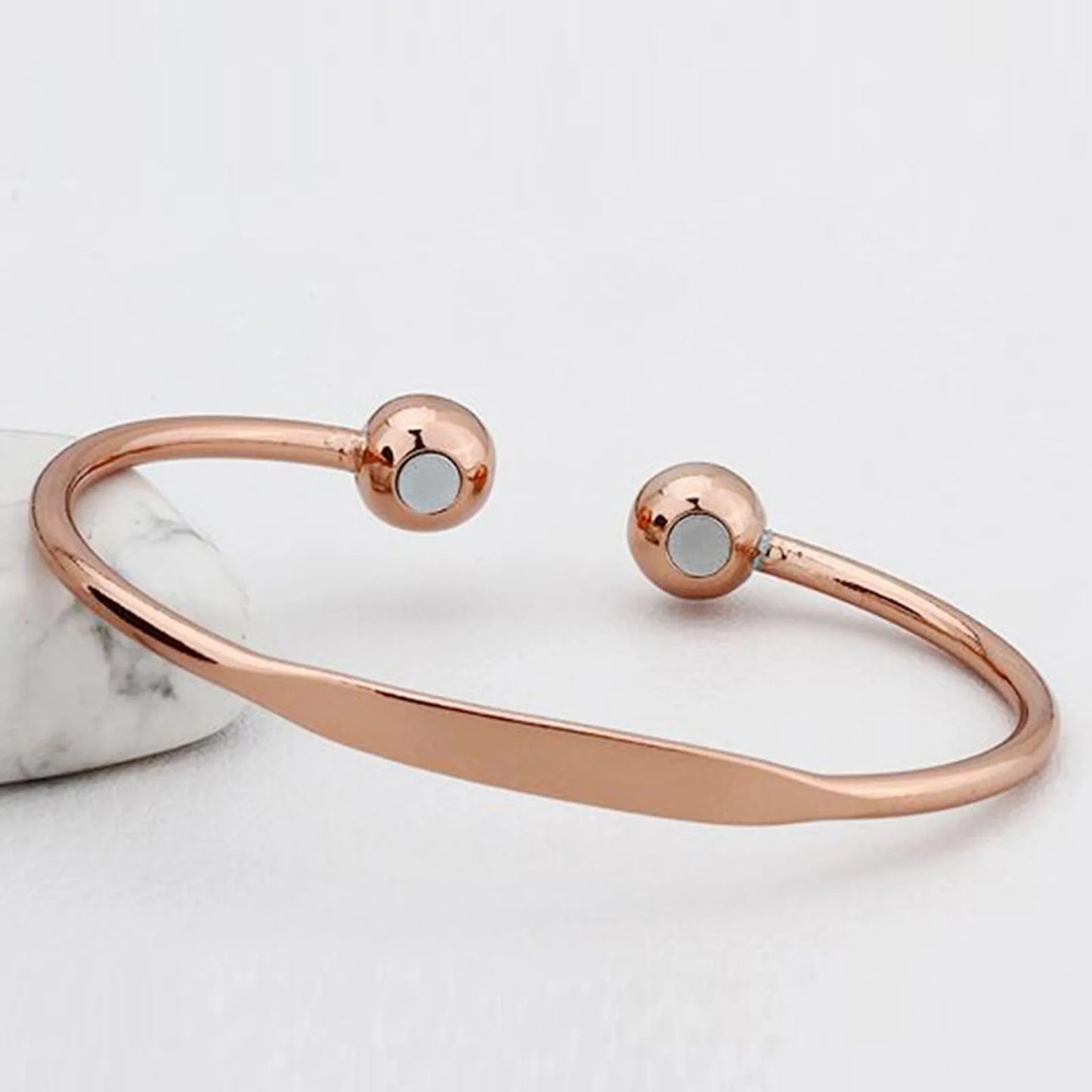 Copper Bangle Copper Cuff Bracelet Adjustable Open Bracelet Ring For Women Men Solar Dive Watch Necklace