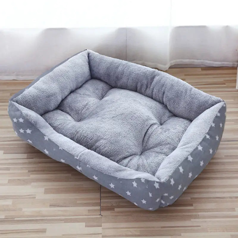 Warm Corduroy Padded Dog Bed