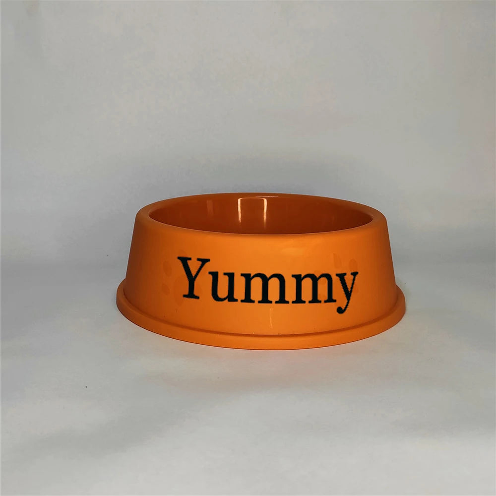 Personalized Printed Dog Food Bowl Plastic