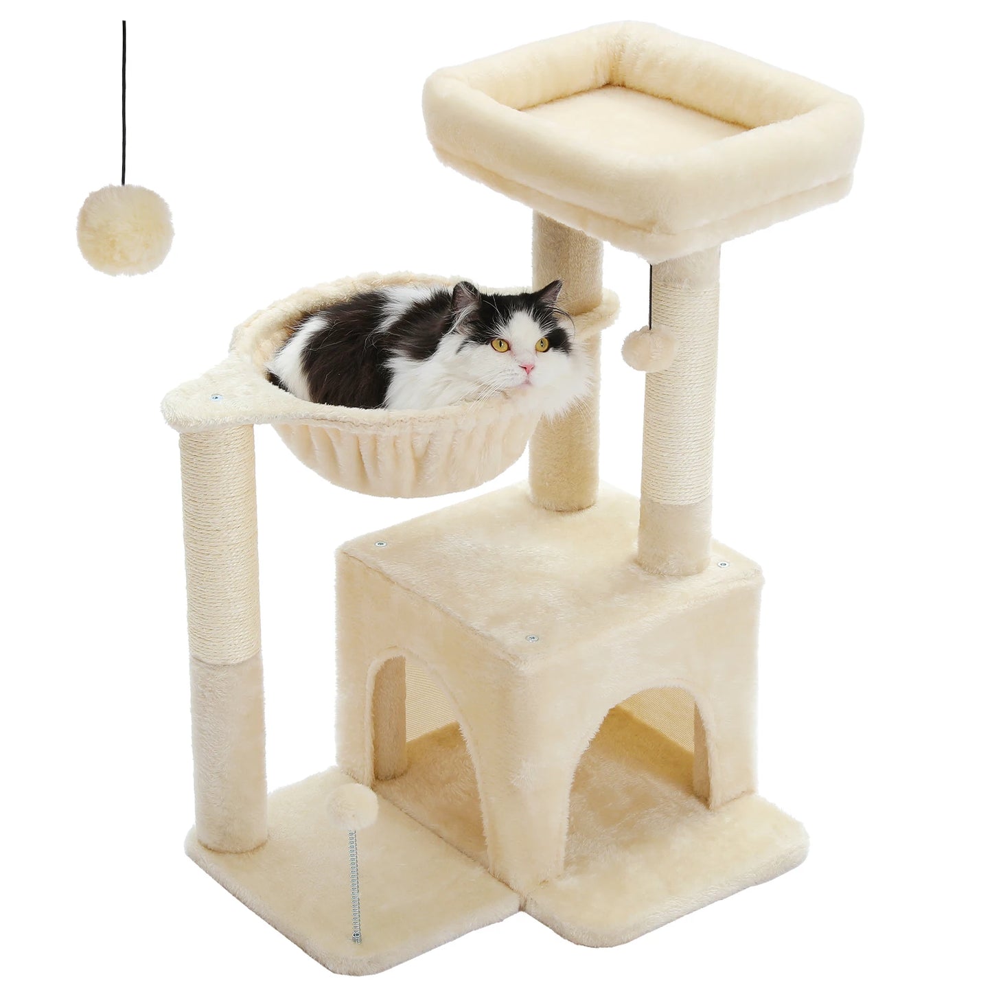 H75CM Small Cat Tree Condo Tower