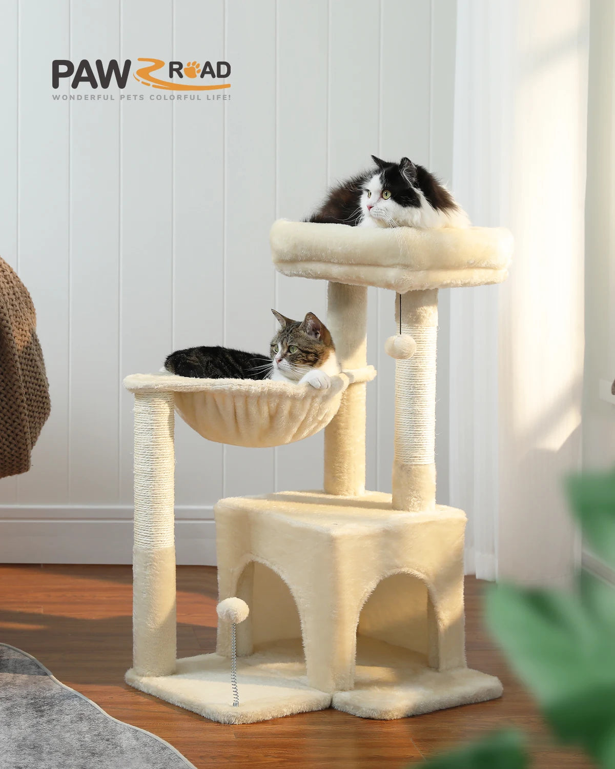 H75CM Small Cat Tree Condo Tower