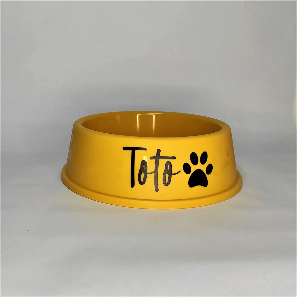 Personalized Printed Dog Food Bowl Plastic