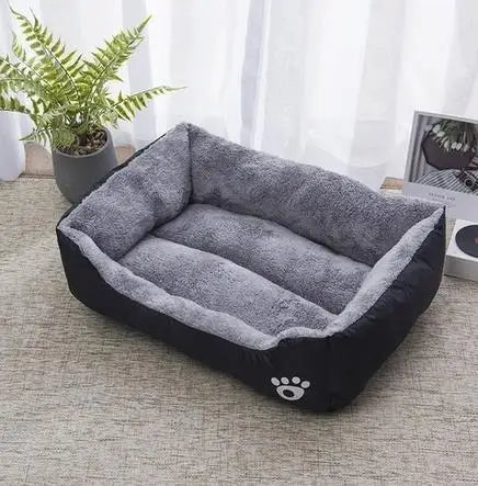 Warm Corduroy Padded Dog Bed