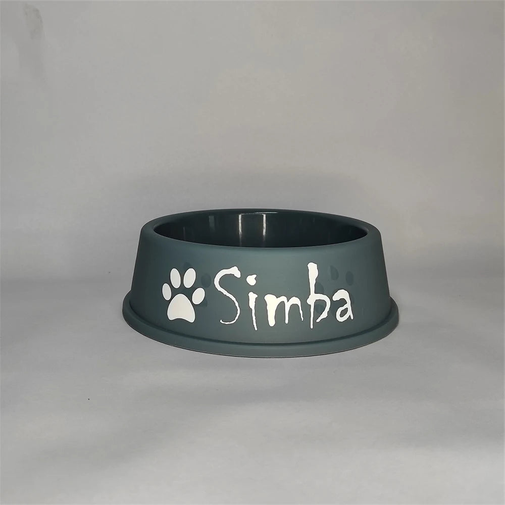 Personalized Printed Dog Food Bowl Plastic