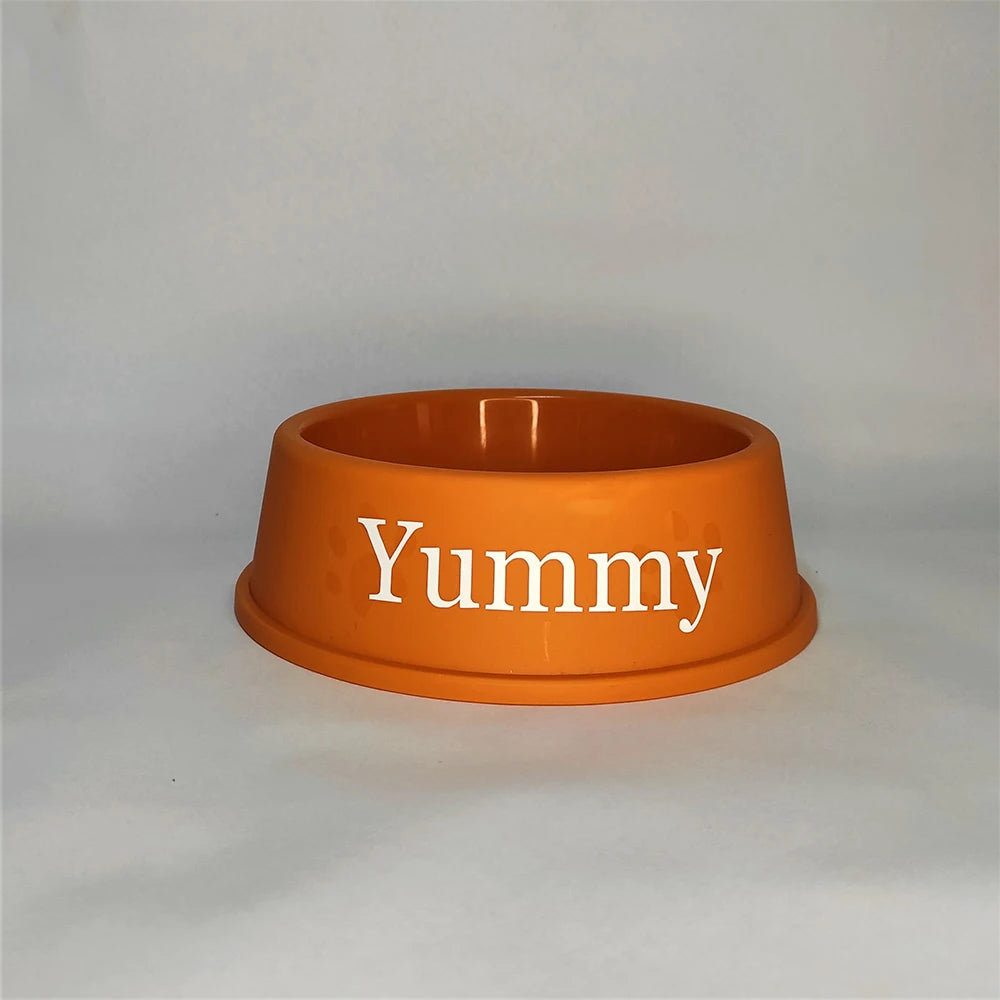 Personalized Printed Dog Food Bowl Plastic