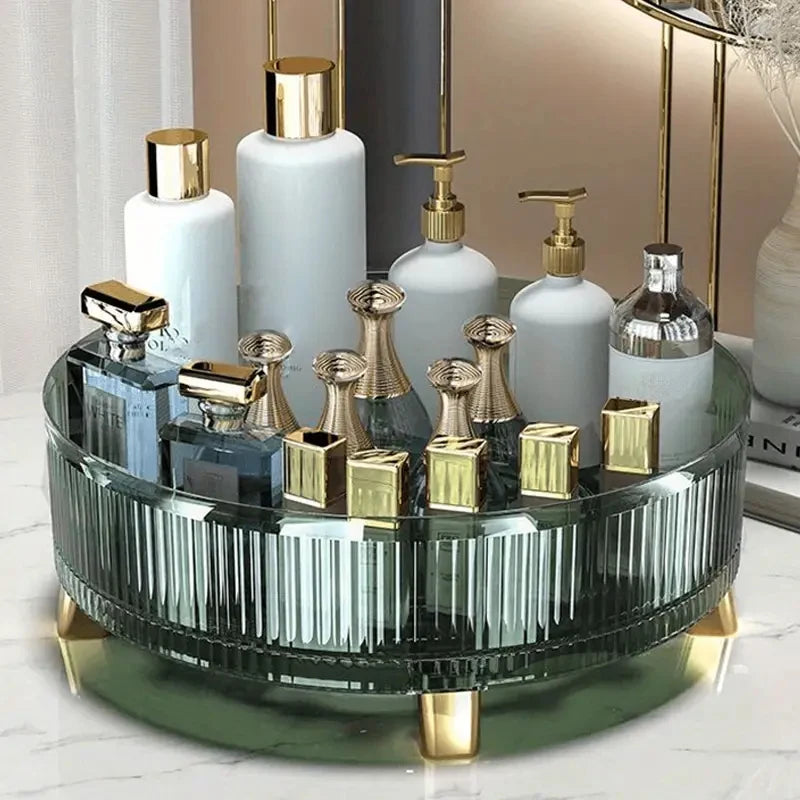 360 Rotating Makeup Organizer, Storage Cabinet, Large Capacity Round Perfume Organizer For Perfume, Lotion And SkinCareProducts