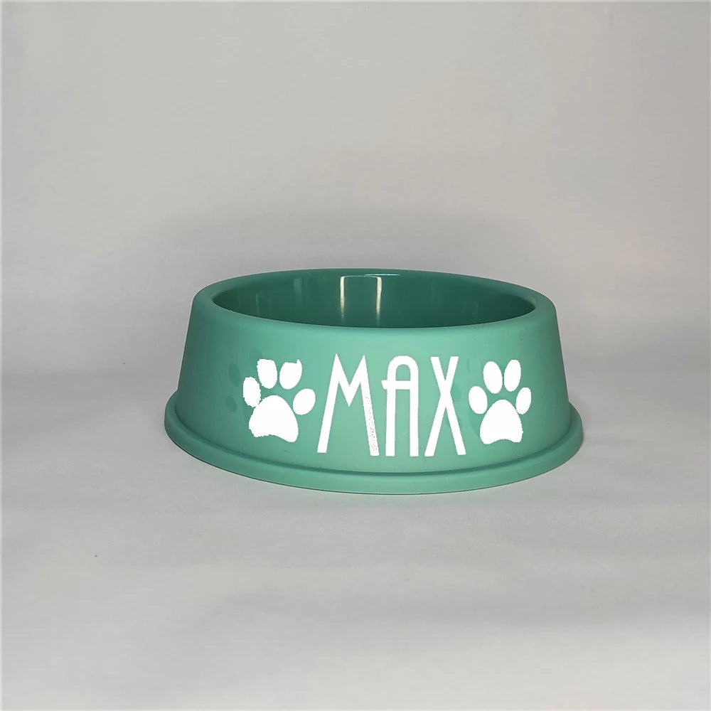 Personalized Printed Dog Food Bowl Plastic