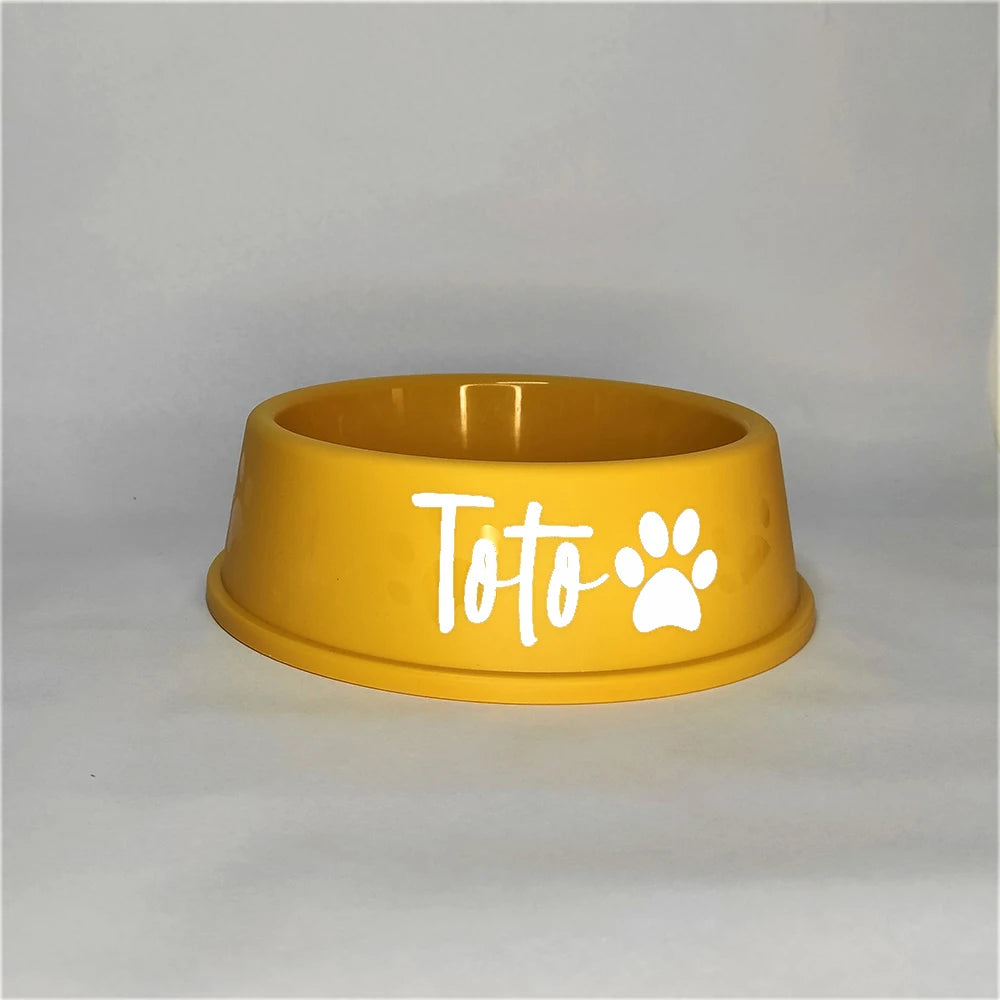 Personalized Printed Dog Food Bowl Plastic