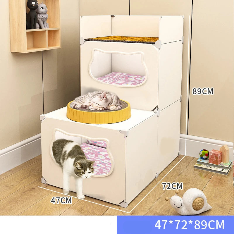 Cat Bed Detachable Cat Hiding House