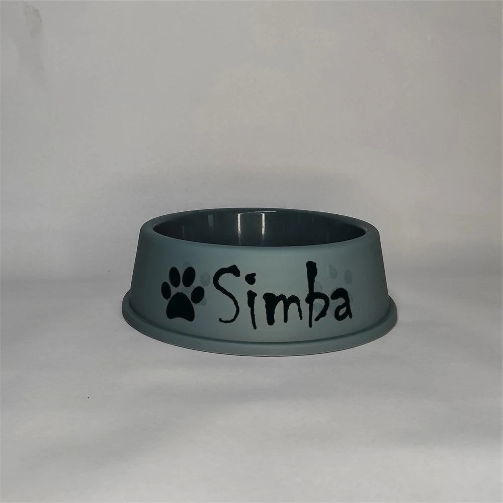 Personalized Printed Dog Food Bowl Plastic